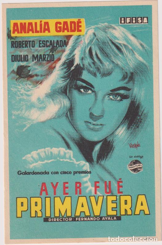 Cine: Ayer Fue Primavera. Sencillo de Ifisa