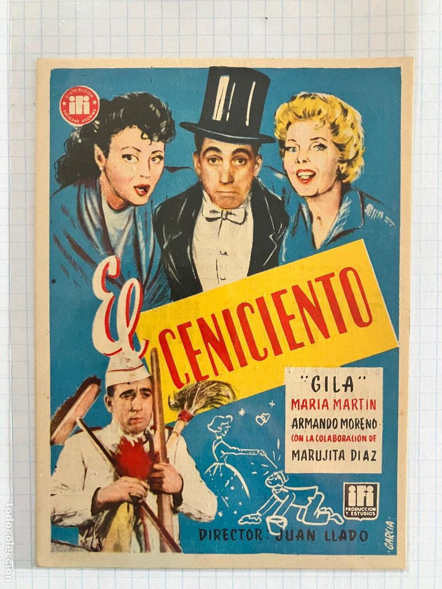 Cine: El ceniciento - Programa de cine C/P Badalona 1957