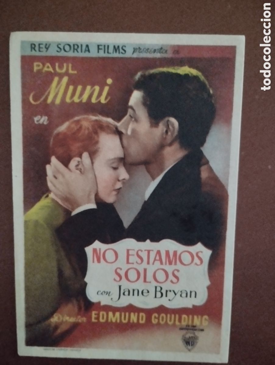 Cine: Folleto Programa de cine - NO ESTAMOS SOLOS