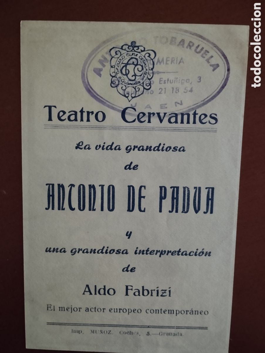 Cine: Folleto Programa de cine - ANTONIO DE PADUA - Foto 2
