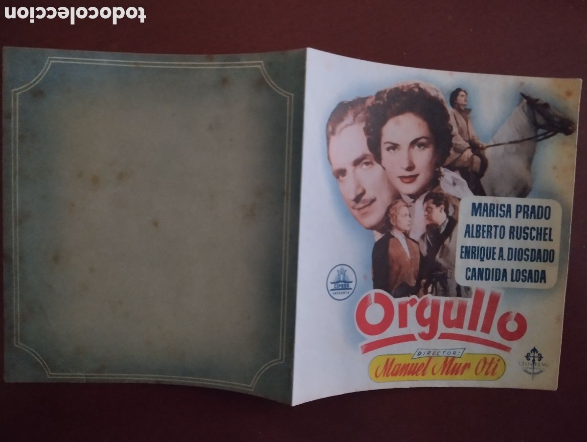 Cine: Folleto Programa de cine DOBLE - ORGULLO