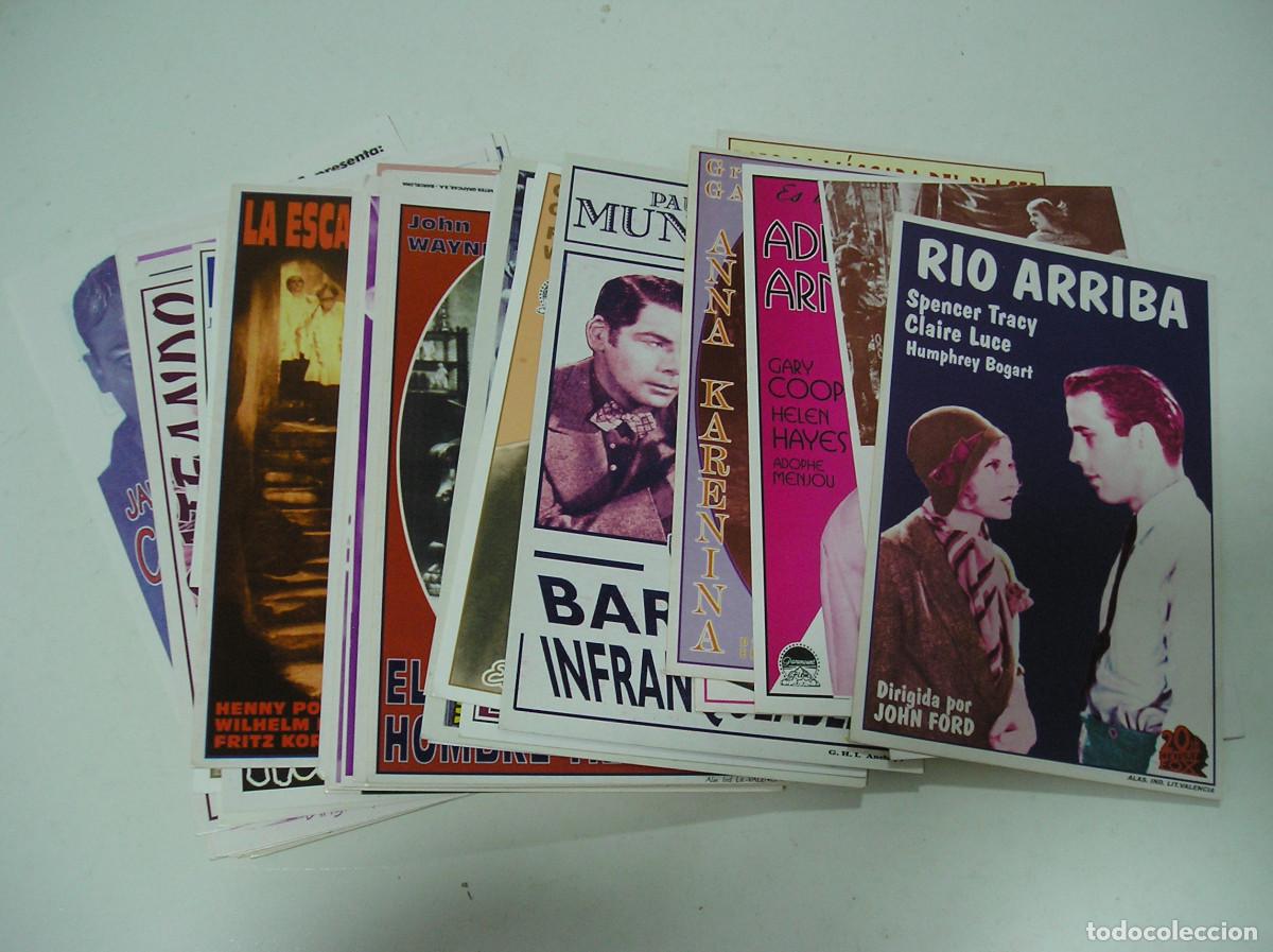 Cine: LOTE 50 PROGRAMAS DE CINE A&Ntilde;OS 30 - 50 REPRODUCCION ACARTONADA CON PUBLICIDAD DETRAS AGOS-1