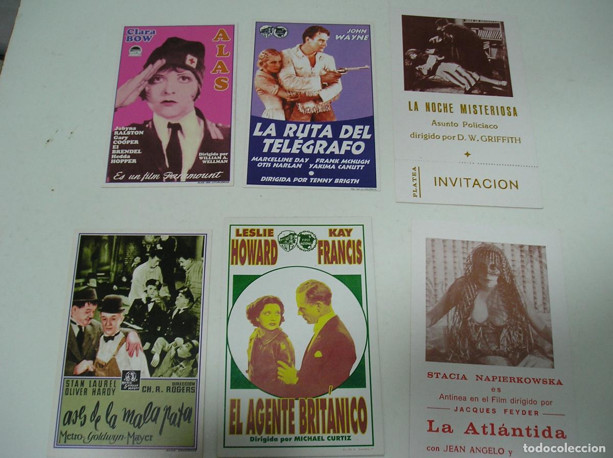 Cine: LOTE 50 PROGRAMAS DE CINE A&Ntilde;OS 30 - 50 REPRODUCCION ACARTONADA CON PUBLICIDAD DETRAS AGOS-2