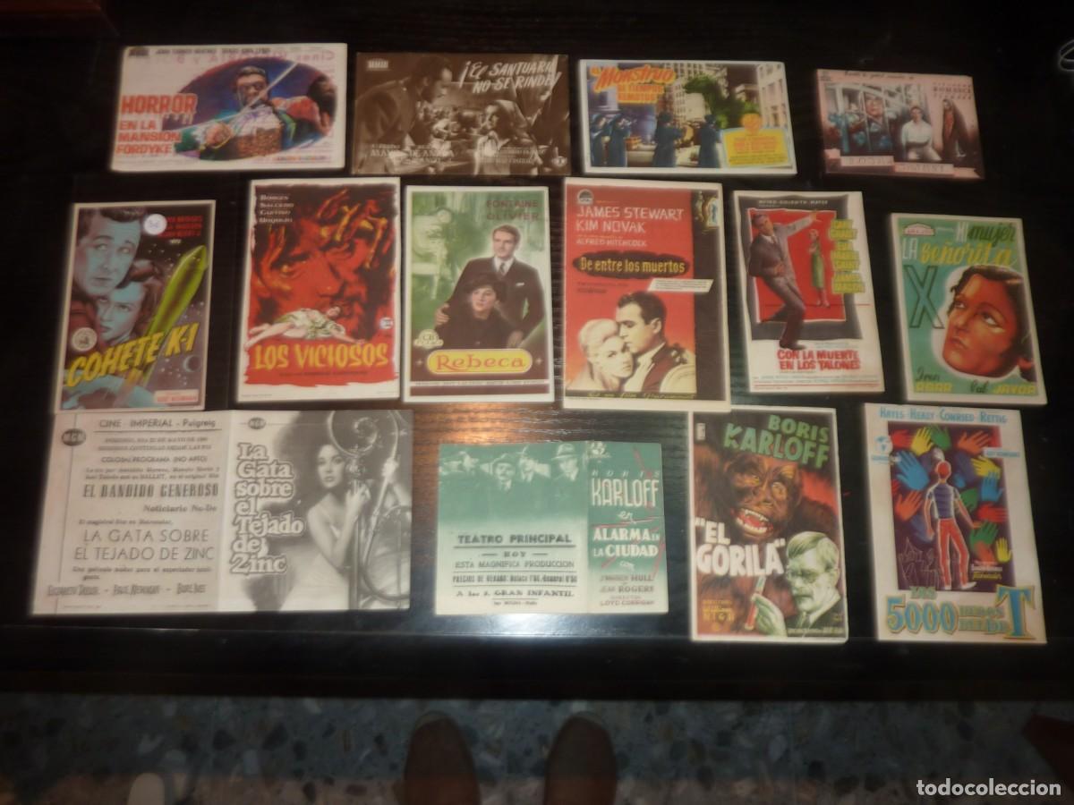 Flyers Publicitaires de Films Anciens: 120 Folletos de cine de TERROR, SUSPENSE, CIENCIA FICCI&Ouml;N Etc con publicidad