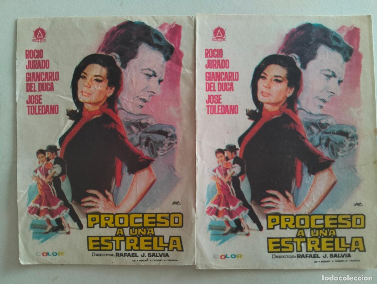 Cine: 2 FOLLETOS DE CINE, PROCESO A UNA ESTRELLA