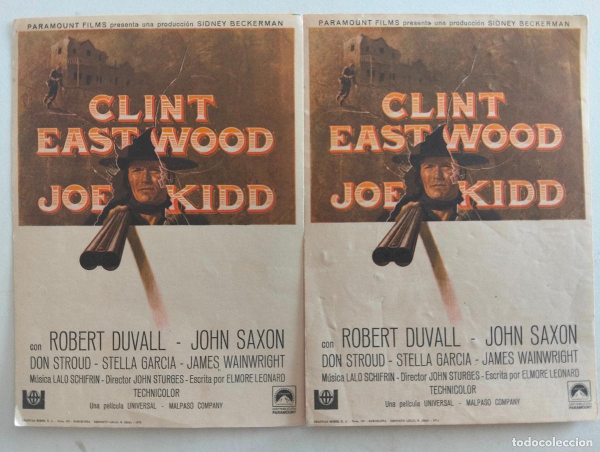 Cine: 2 FOLLETOS DE CINE, JOE KIDD