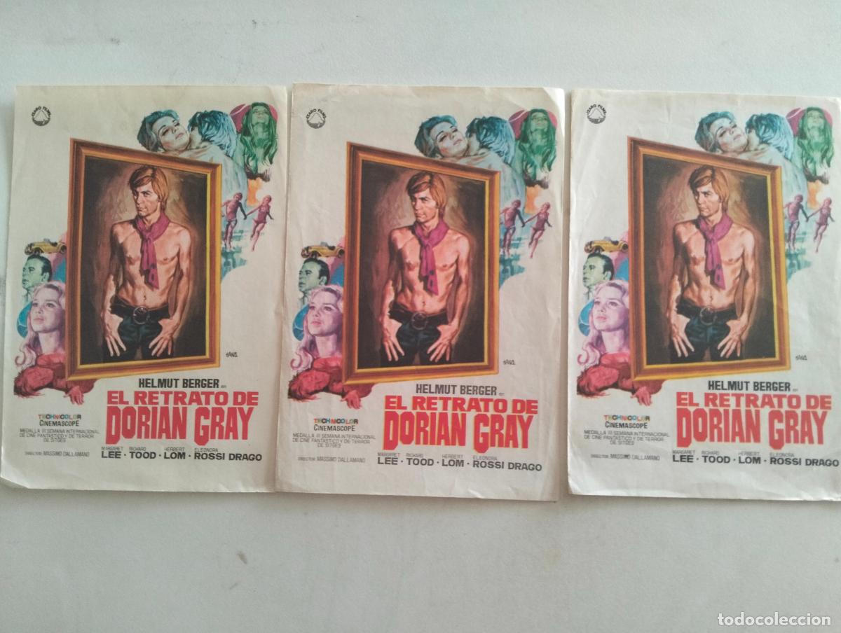 Cine: 3 FOLLETOS DE CINE, EL RETRATO DE DORIAN GRAY