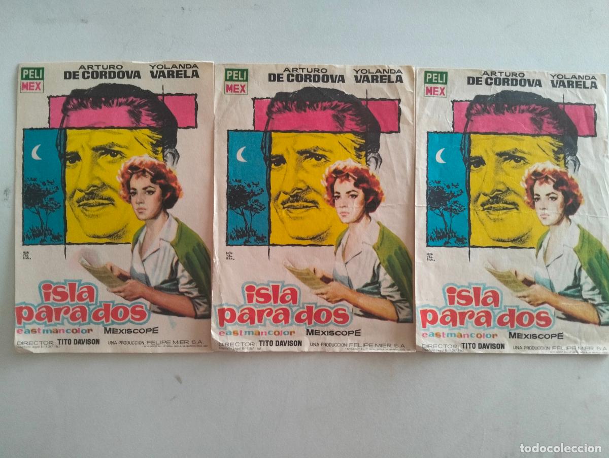 Cine: 3 FOLLETOS DE CINE, ISLA PARA DOS