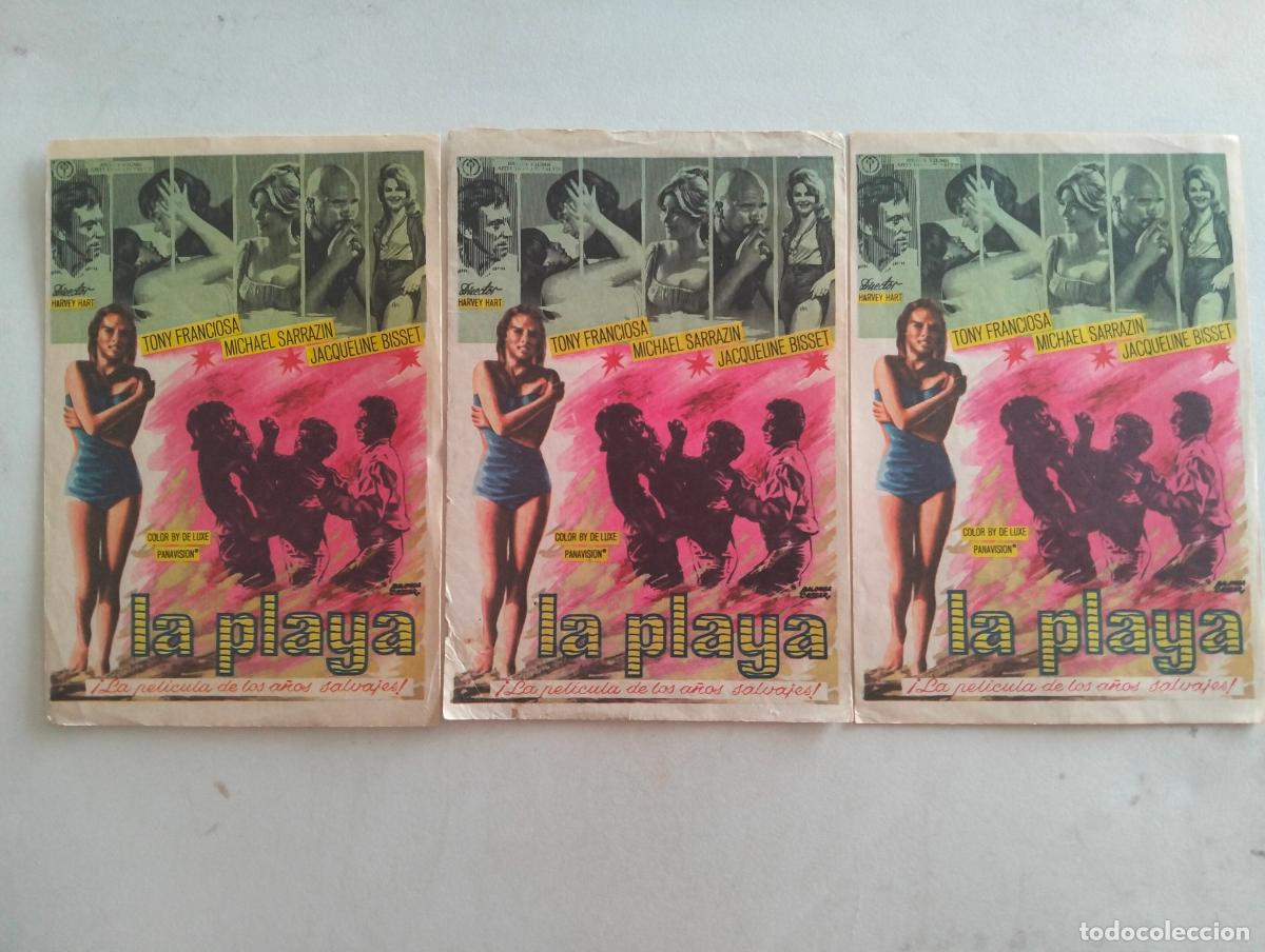 Cine: 3 FOLLETOS DE CINE, LA PLAYA