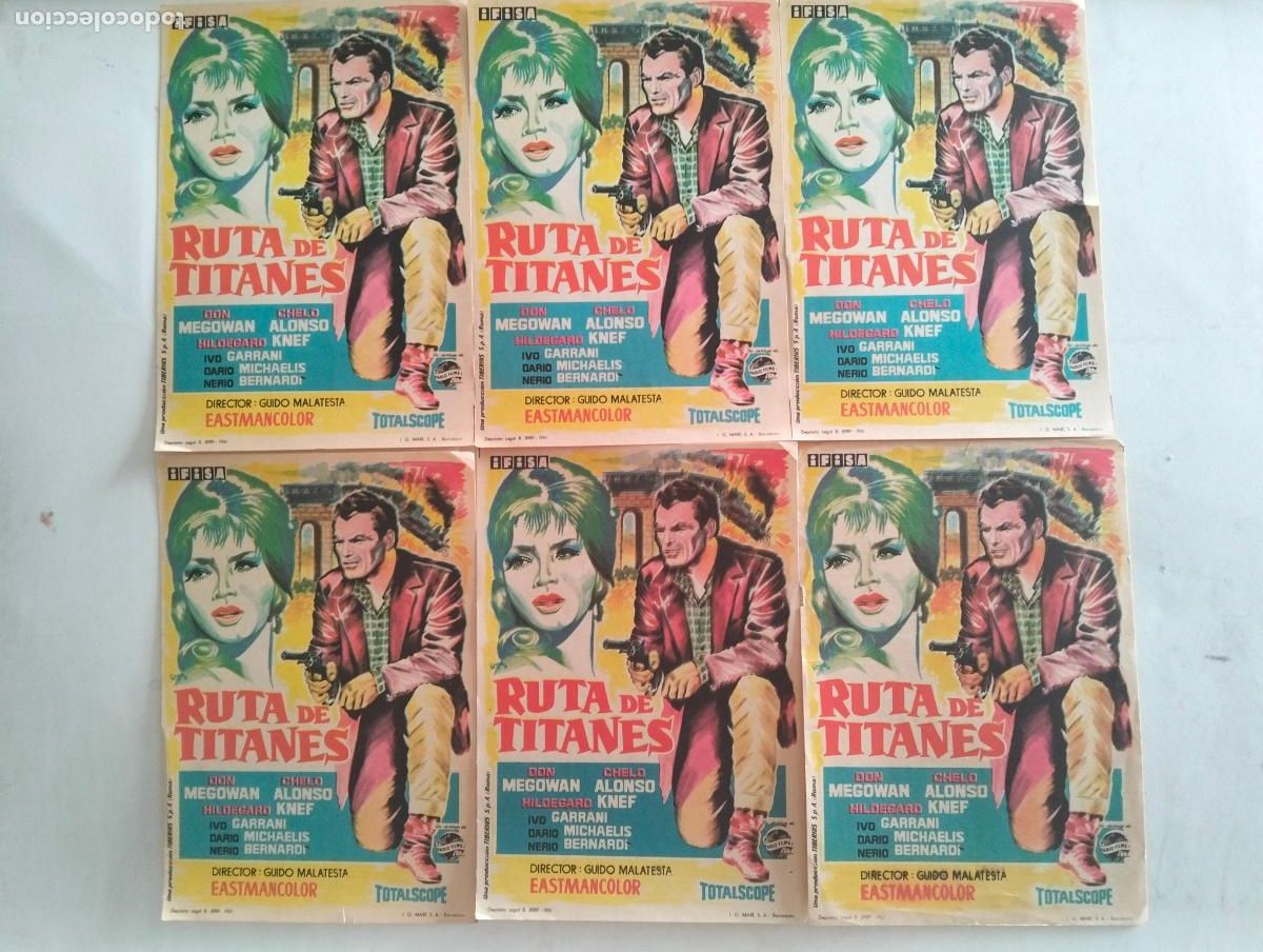 Cine: 6 FOLLETOS DE CINE, RUTA DE TITANES
