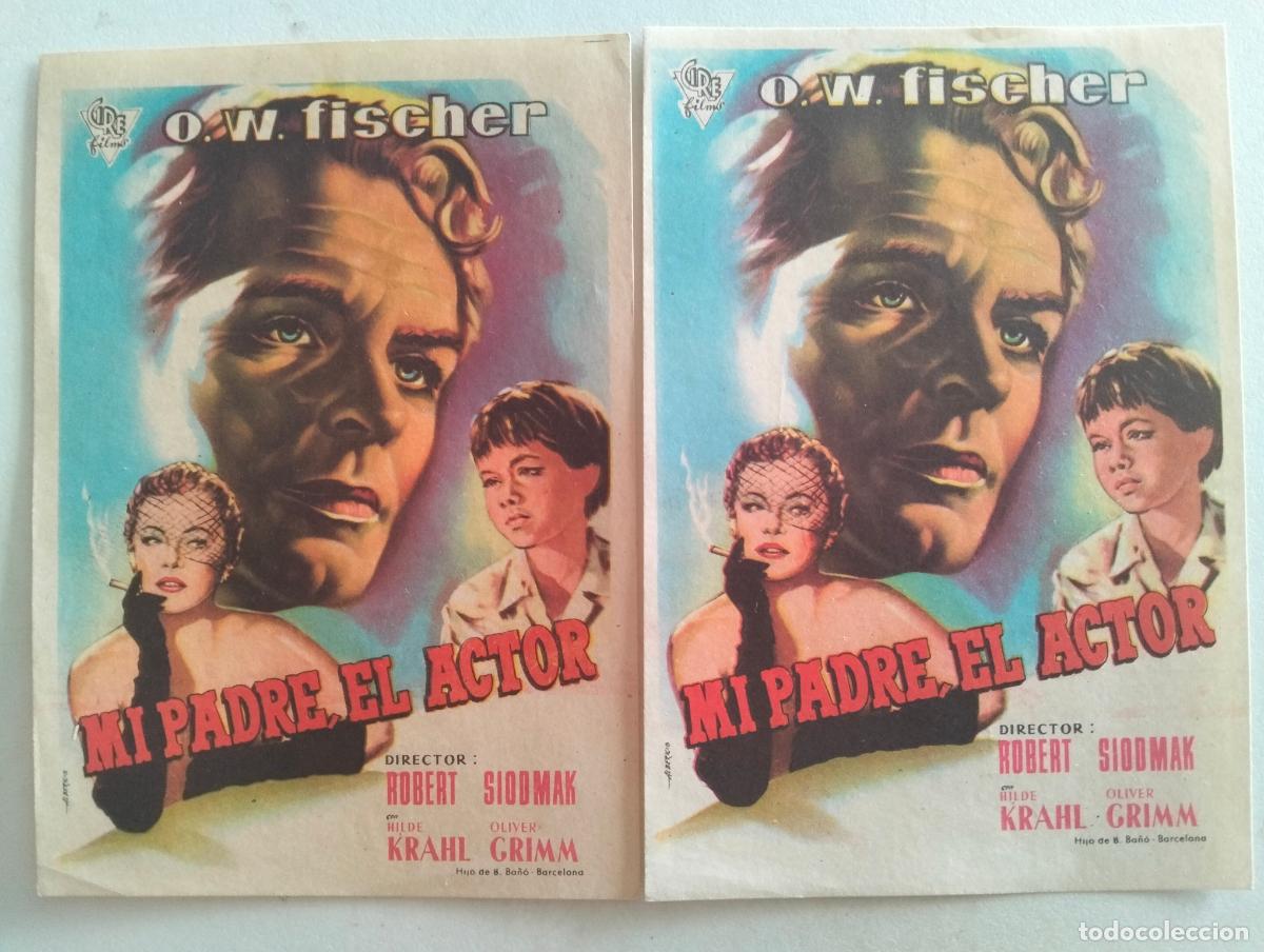 Cine: 2 FOLLETOS DE CINE, MI PADRE EL ACTOR