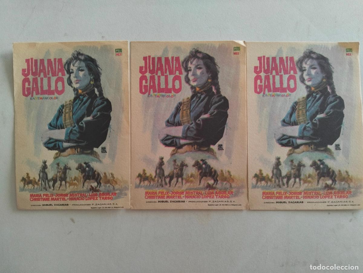 Cine: 3 FOLLETOS DE CINE, JUANA GALLO
