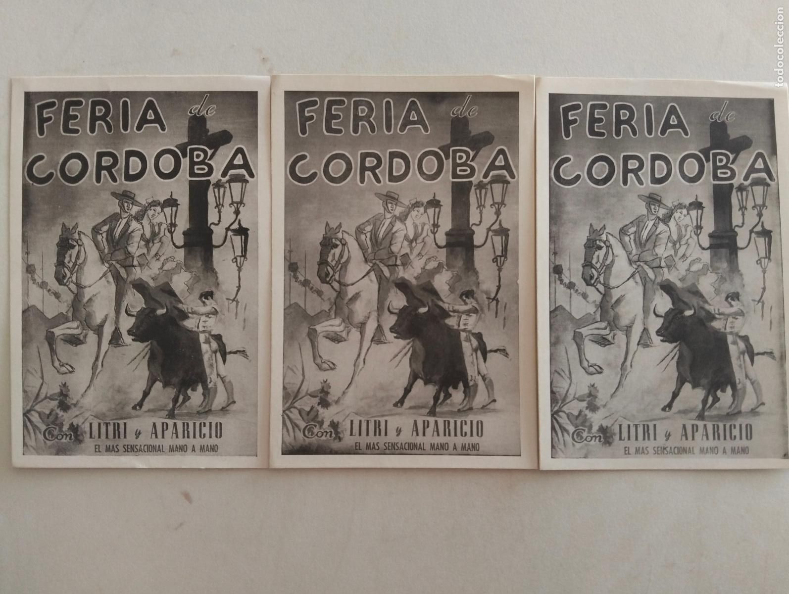 Cine: 3 FOLLETOS DE CINE, FERIA DE CORDOBA