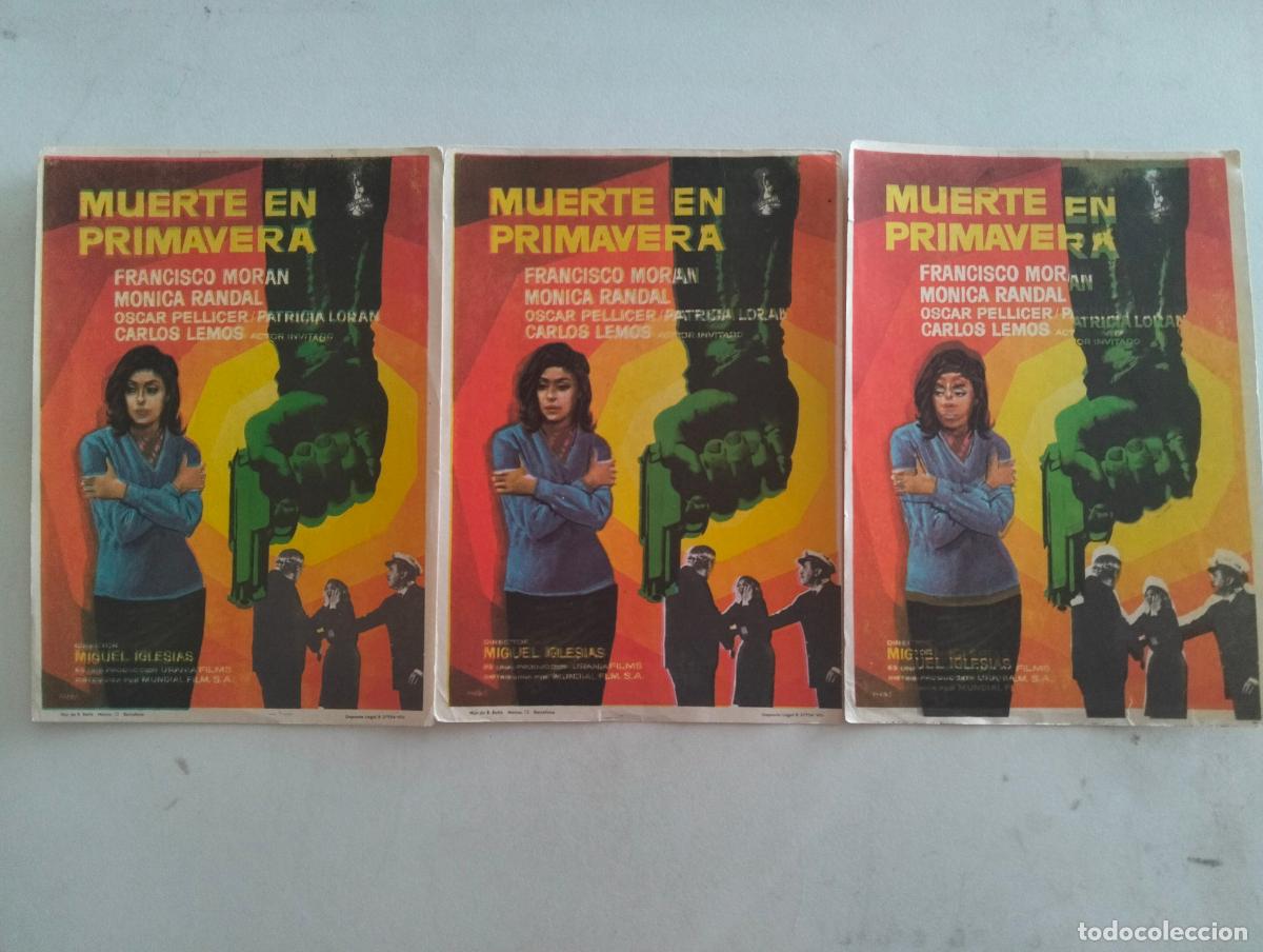 Cine: 3 FOLLETOS DE CIINE, MUERTE EN PRIMAVERA