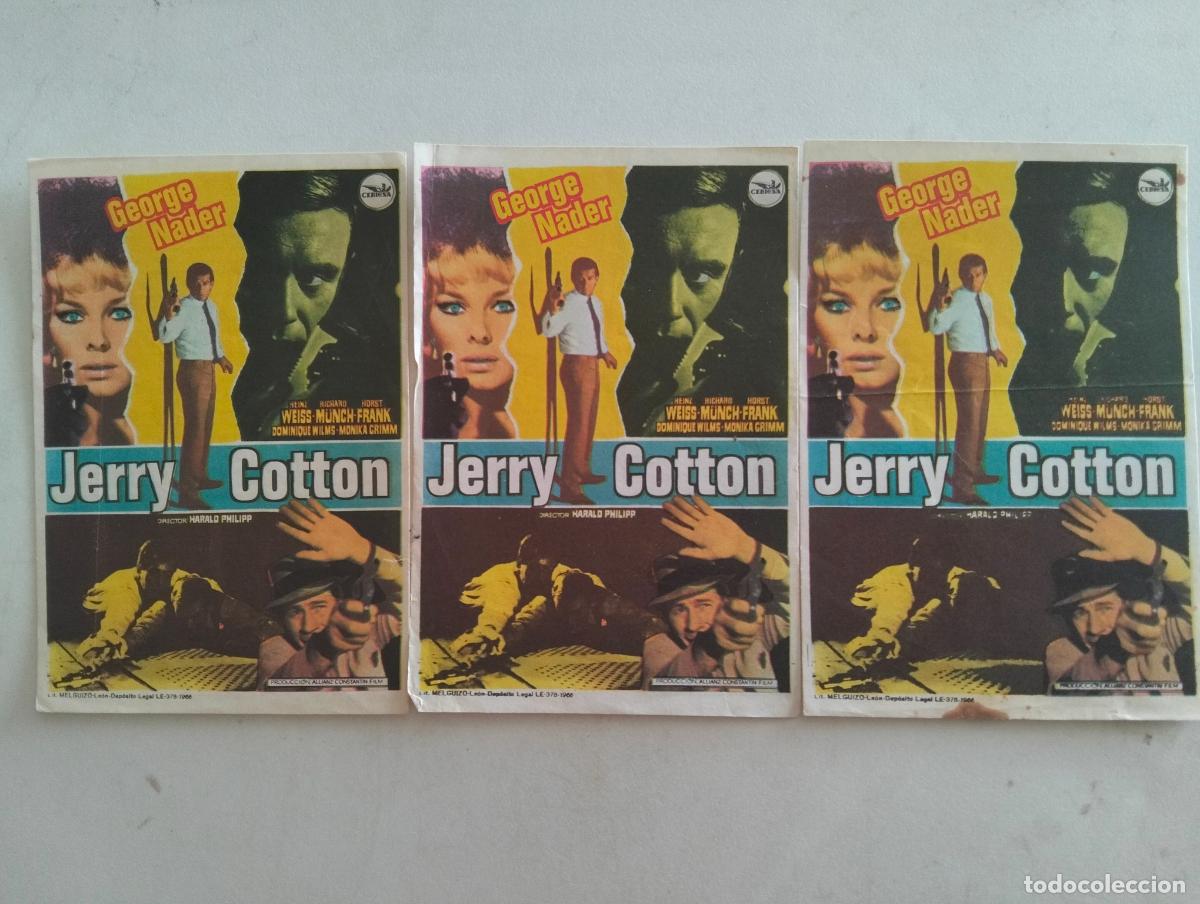 Cine: 3 FOLLETOS DE CIINE, JERRY COTTON