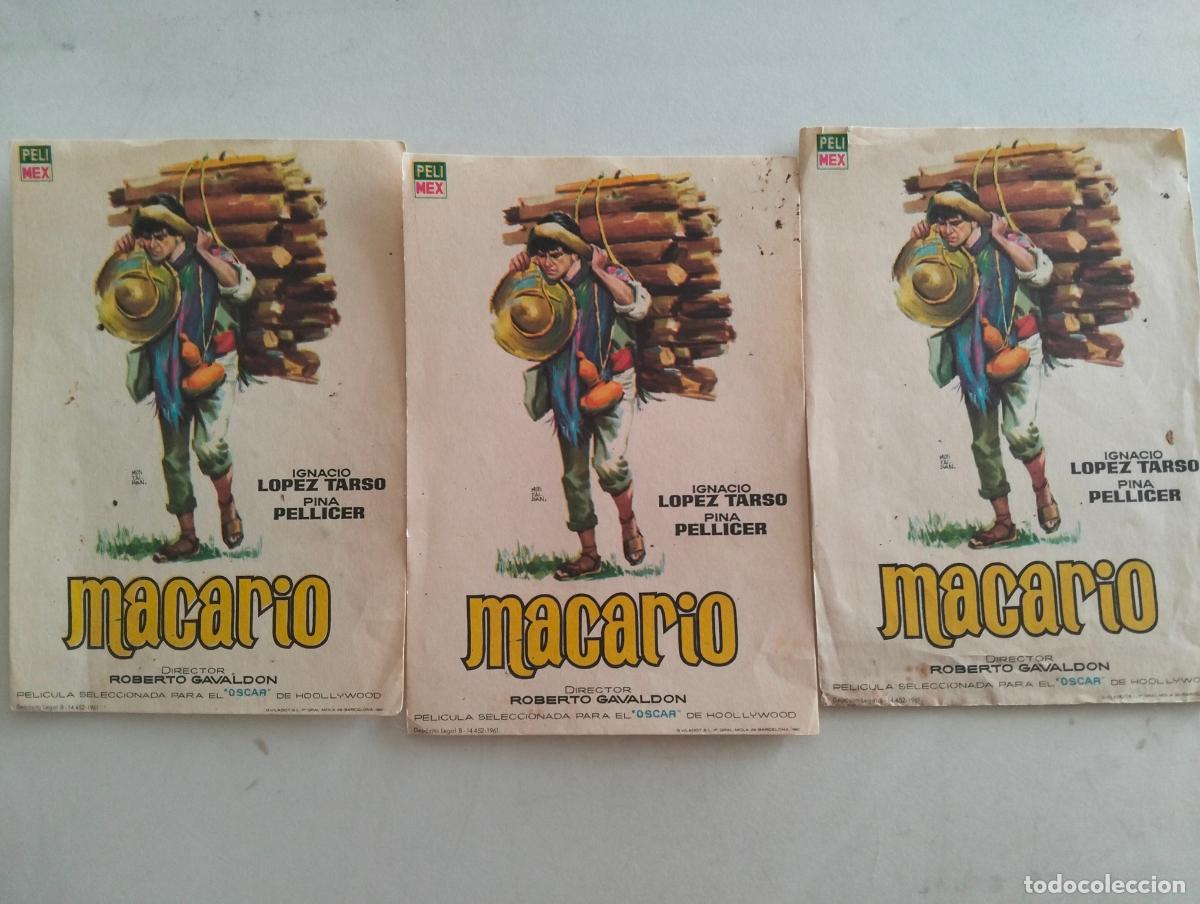 Cine: 3 FOLLETOS DE CIINE, MACARIO