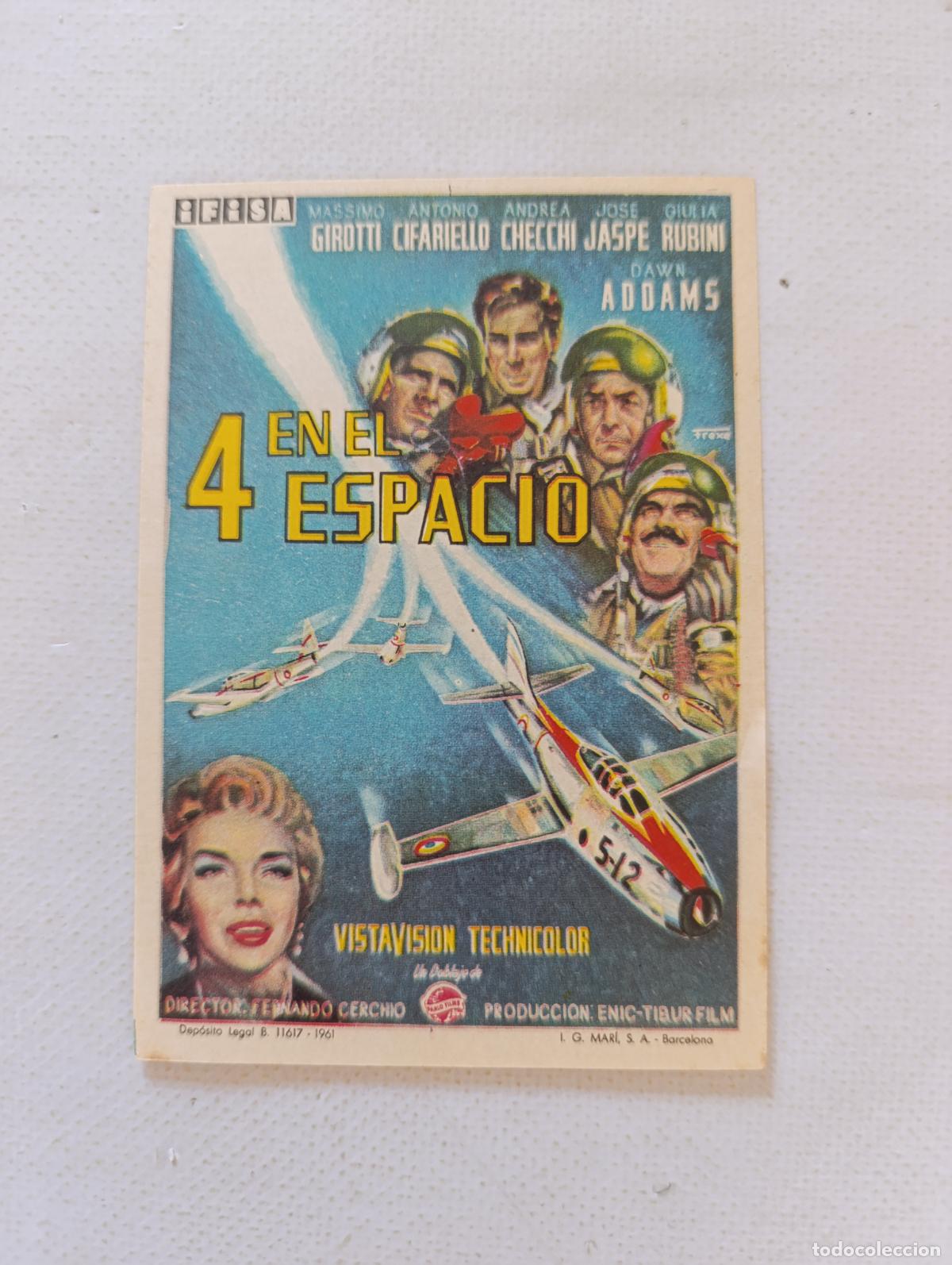 Cine: FOLLETO DE MANO - 4 EN EL ESPACIO - SIN PUBLICIDAD (148P)