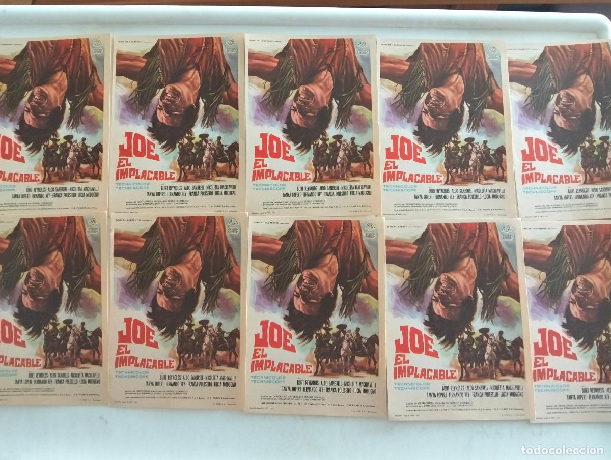 Cine: 10 FOLLETOS DE CIINE, JOE EL IMPLACABLE