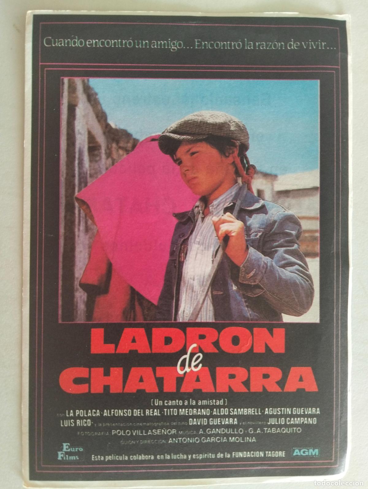 Cine: FOLLETO DE CIINE, LADRON DE CHATARRA