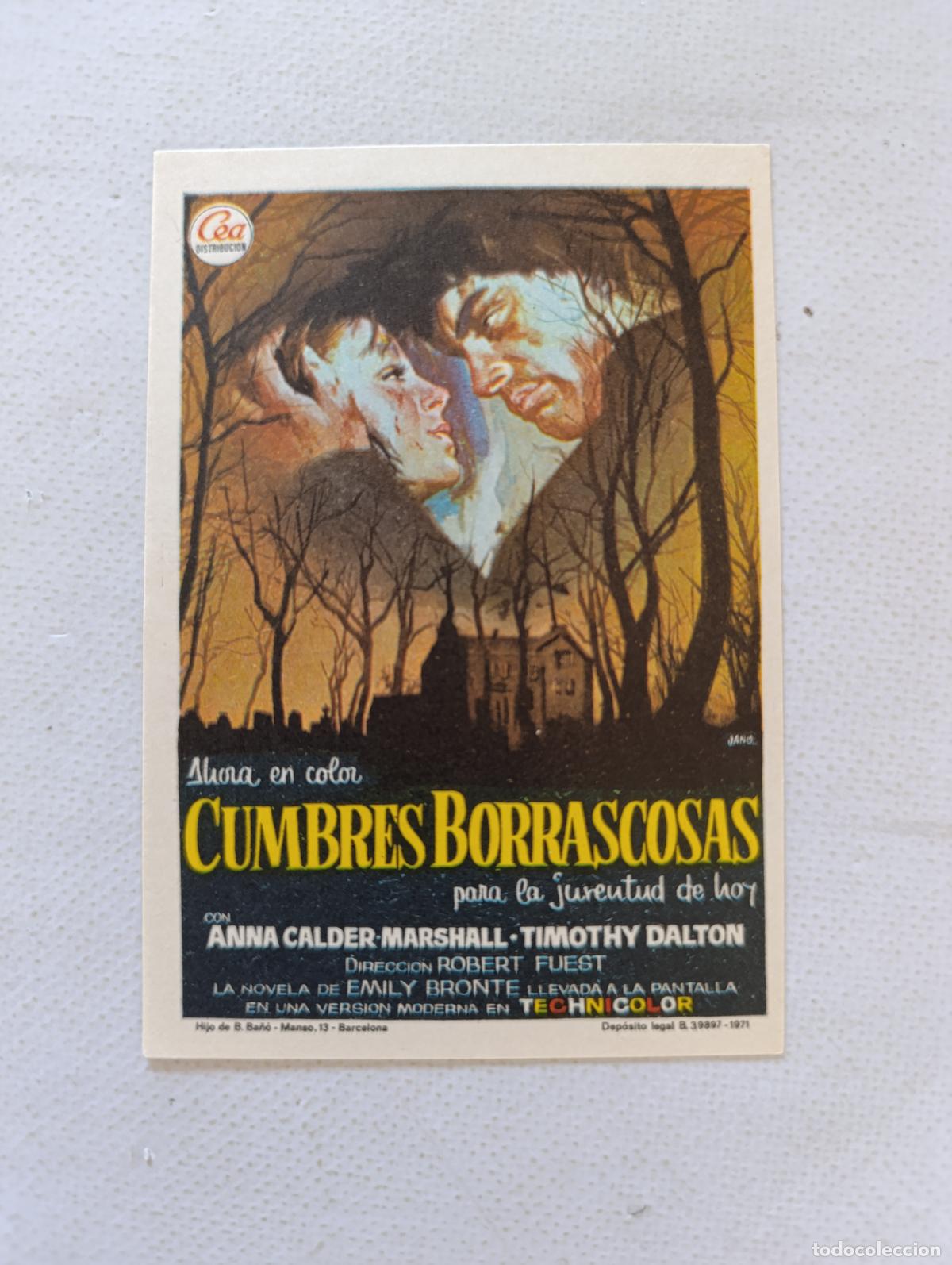 Cine: FOLLETO DE MANO - CUMBRES BORRASCOSAS - SIN PUBLICIDAD (148P)