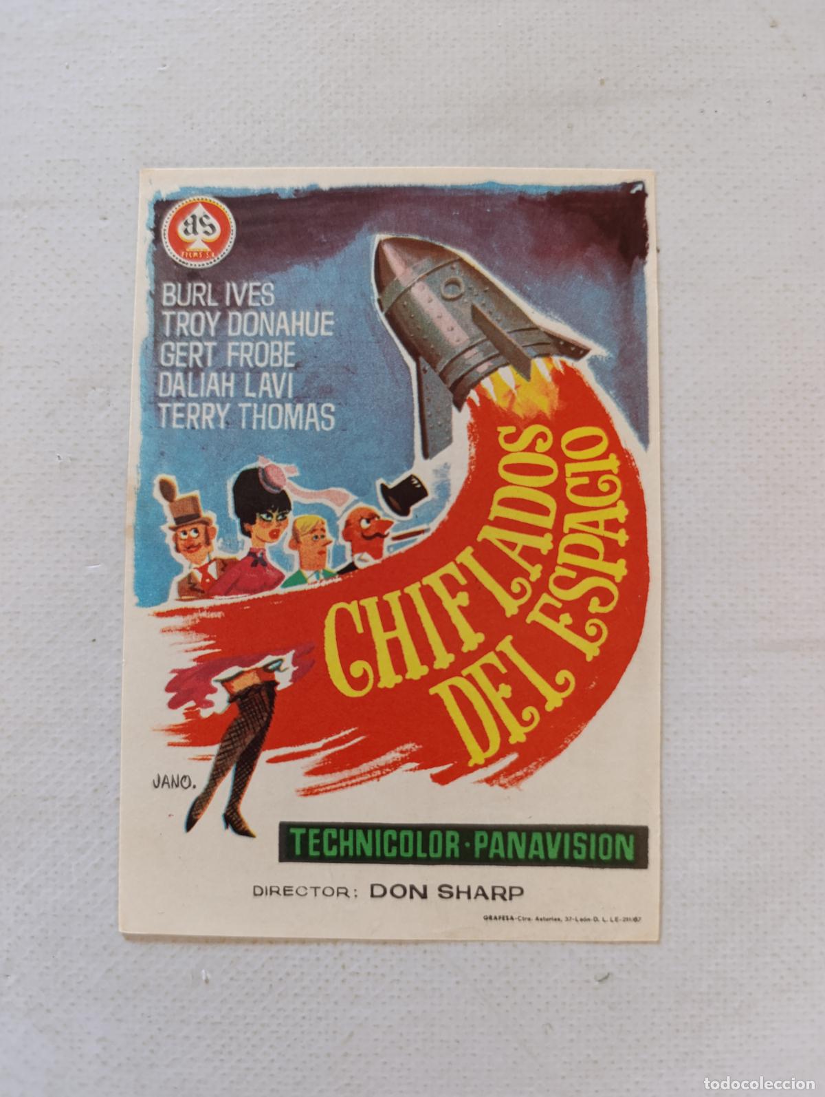 Cine: FOLLETO DE MANO - CHIFLADOS DEL ESPACIO - BURL IVES - SIN PUBLICIDAD (148P)