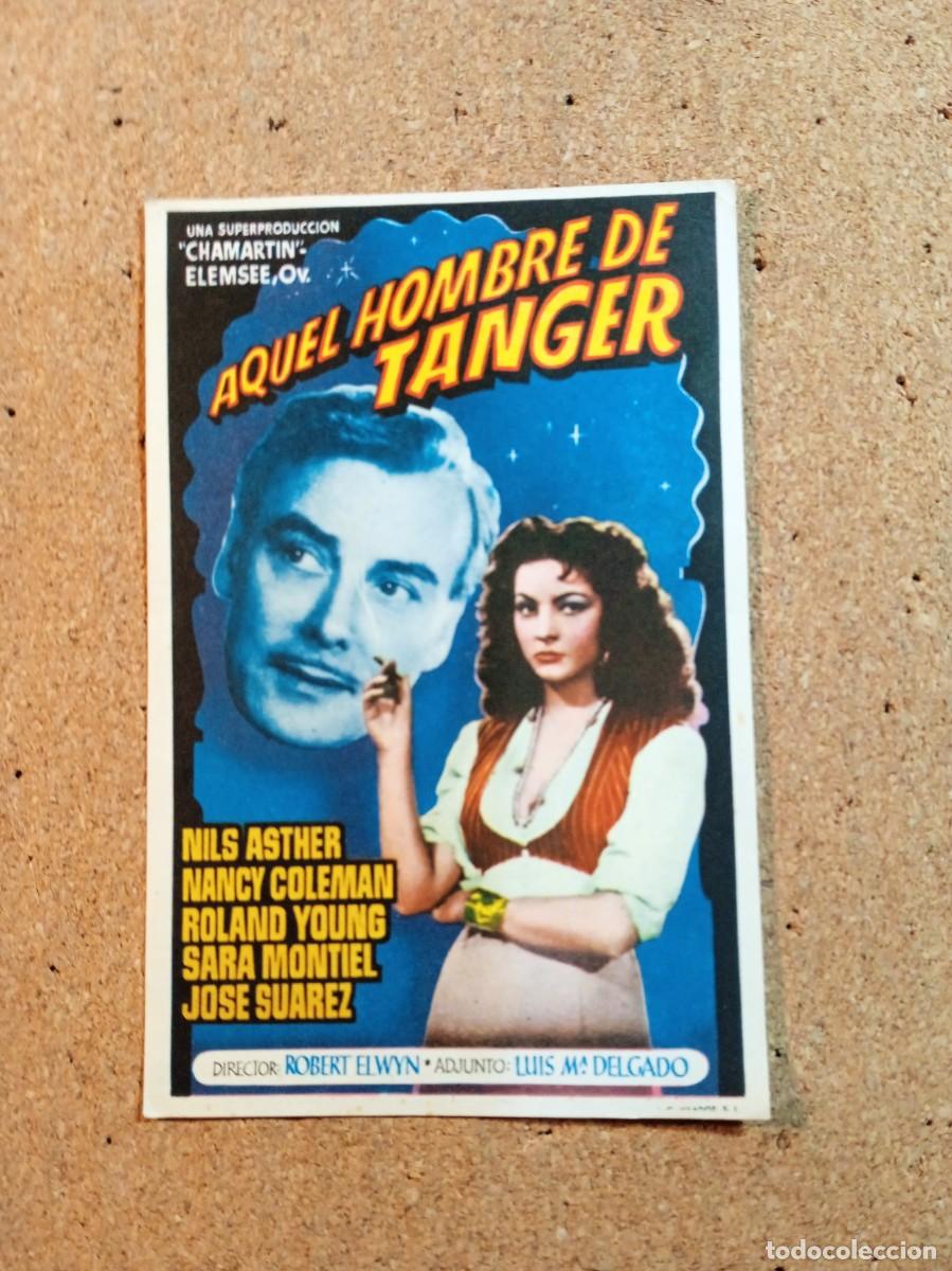 Cine: FOLLETO DE MANO SIN PUBLICIDAD EL HOMBRE DE TANGER