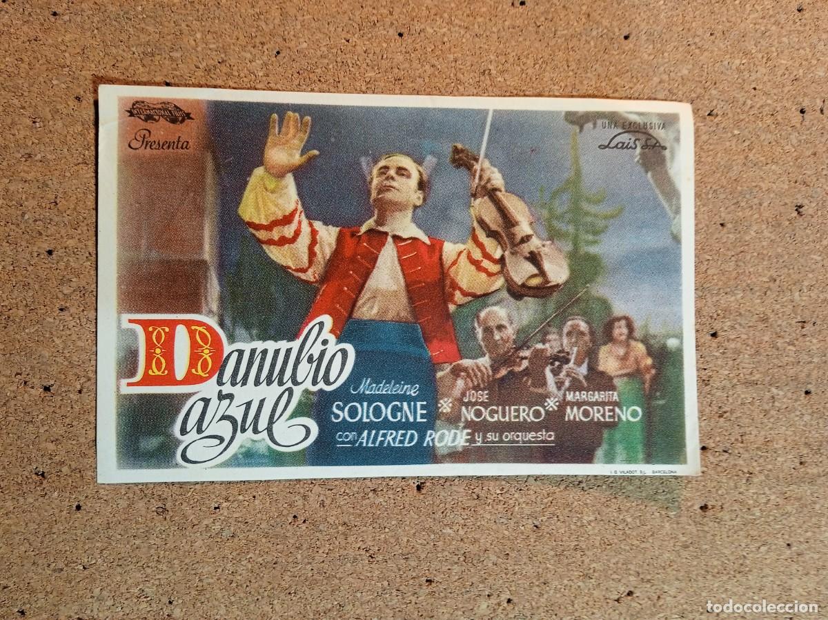 Cine: FOLLETO DE MANO SIN PUBLICIDAD DANUBIO AZUL