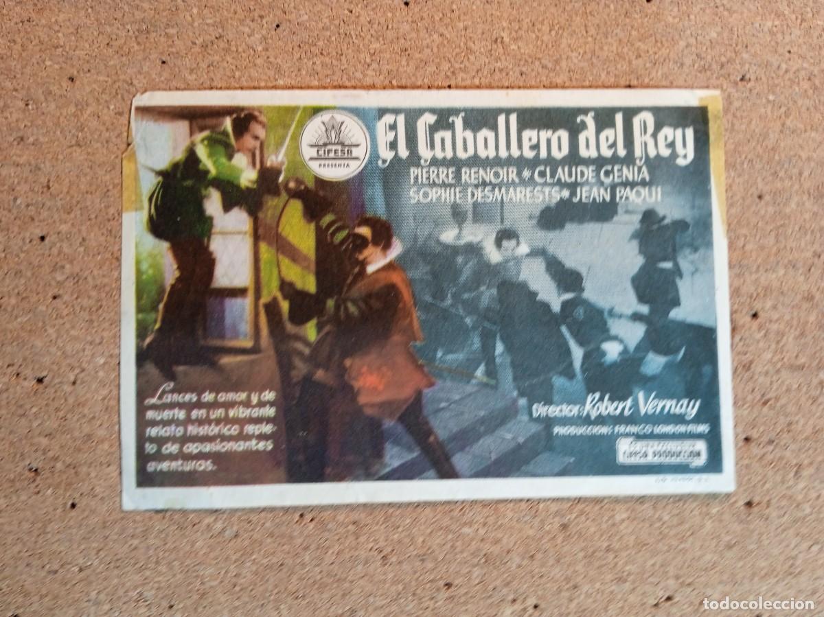 Cine: FOLLETO DE MANO SIN PUBLICIDAD EL CABALLERO DEL REY