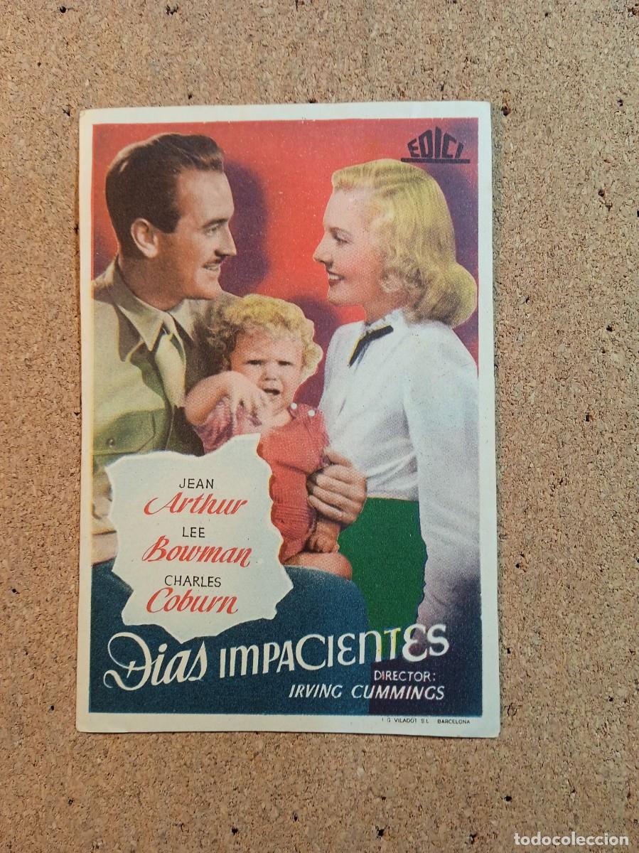 Cine: FOLLETO DE MANO SIN PUBLICIDAD DIAS IMPACIENTES