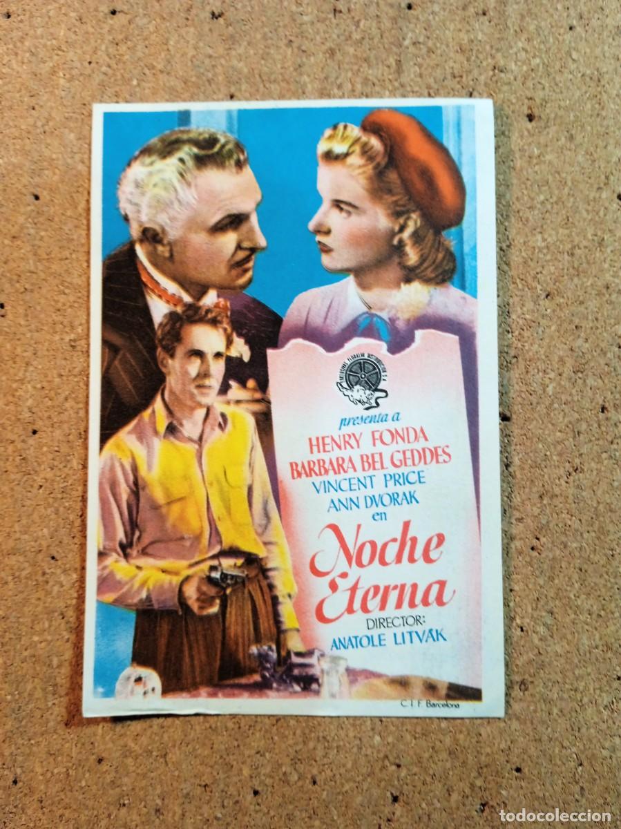 Cine: FOLLETO DE MANO SIN PUBLICIDAD NOCHE ETERNA