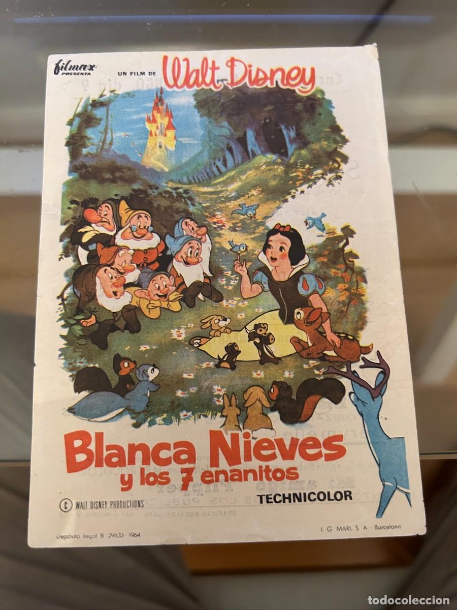 Cine: 1173 BLANCANIEVES Y LOS 7 ENANITOS LIS PALACE Y DARYMELIA JAEN CON PUBLICIDAD BUEN ESTADO