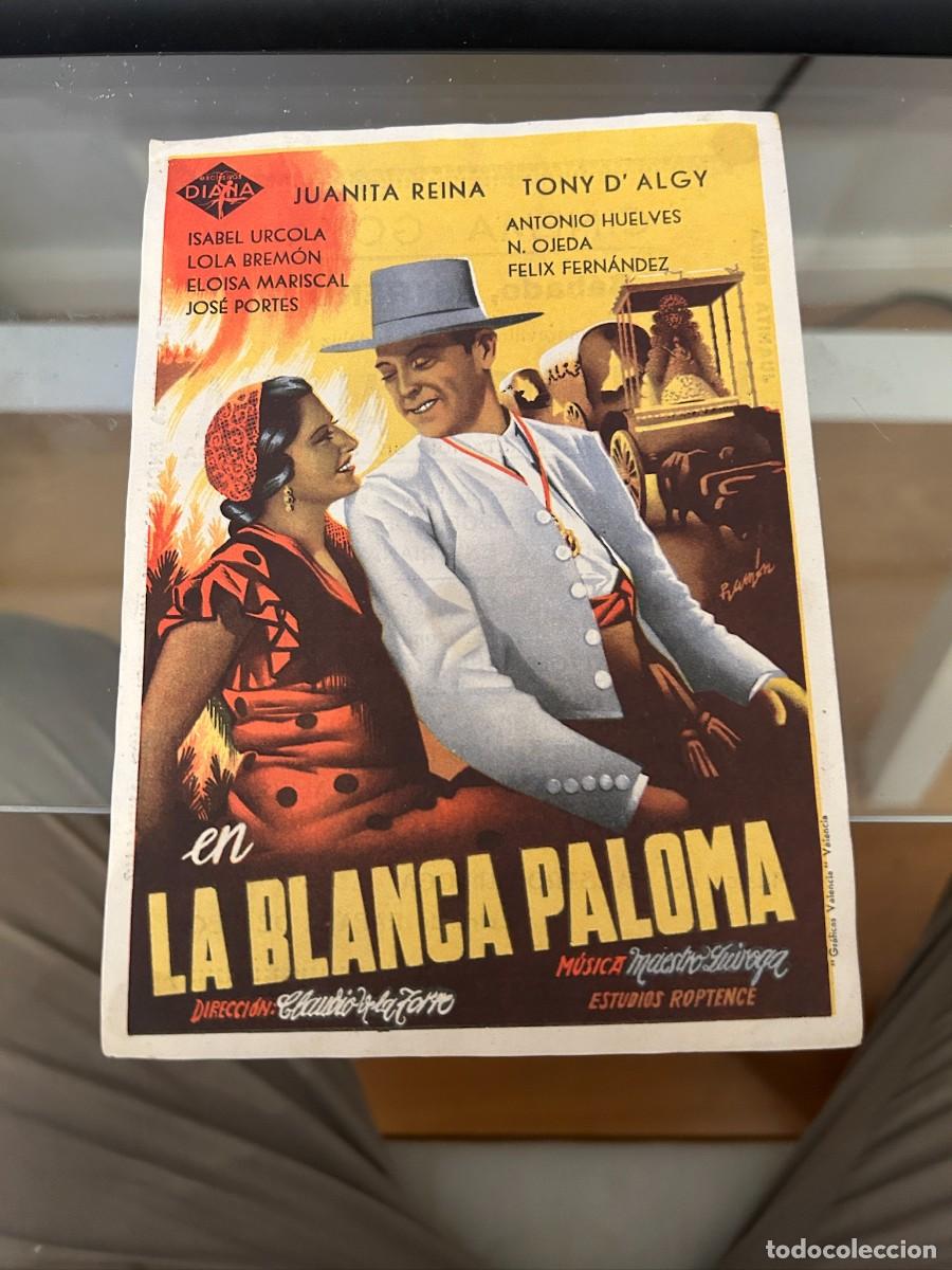 Cine: 1175 LA BLANCA PALOMA CINEMA GOYA ZARAGOZA CON PUBLICIDAD BUEN ESTADO