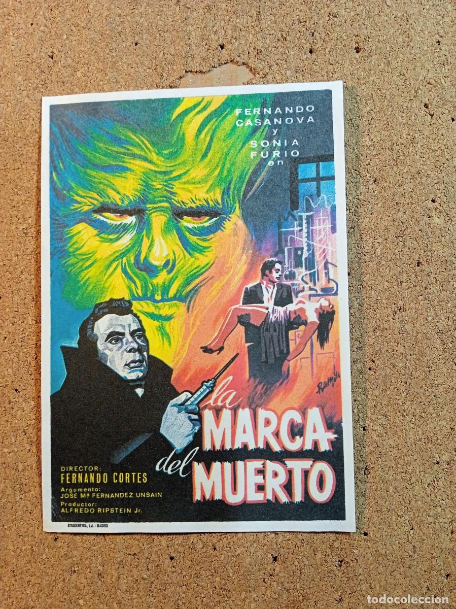 Cine: FOLLETO DE MANO SIN PUBLICIDAD LA MARCA DEL MUERTO