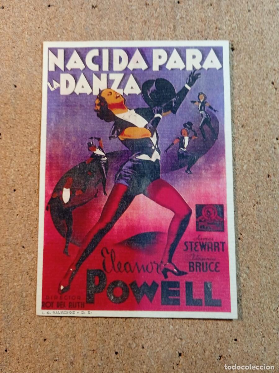 Cine: FOLLETO DE MANO SIN PUBLICIDAD NACIDA PARA LA DANZA (facs&iacute;mil)