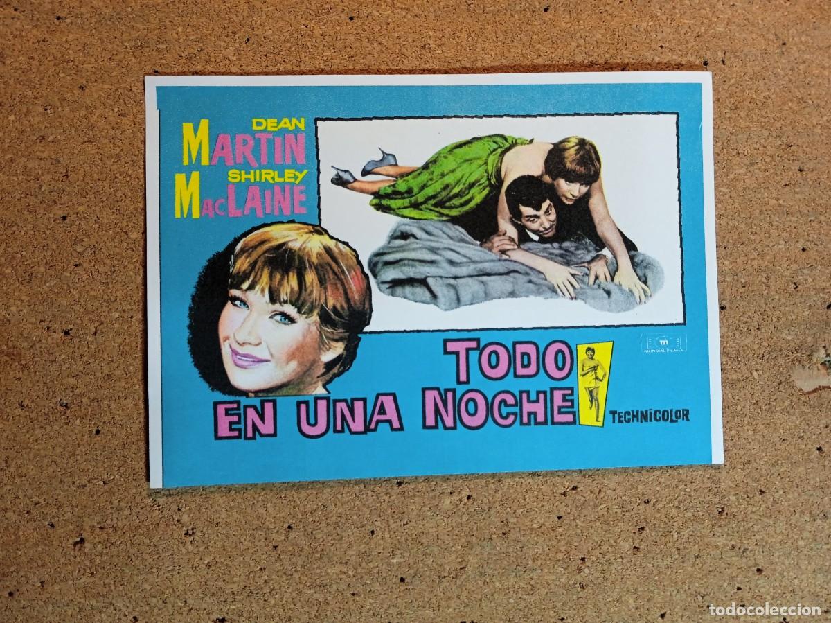 Cine: FOLLETO DE MANO SIN PUBLICIDAD TODO EN UNA NOCHE
