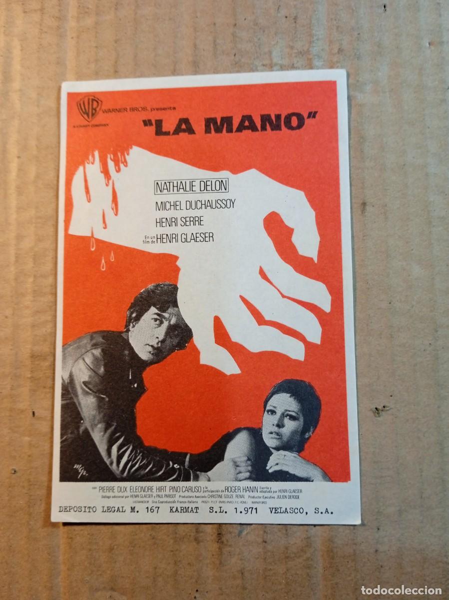 Cine: FOLLETO DE MANO SIN PUBLICIDAD LA MANO