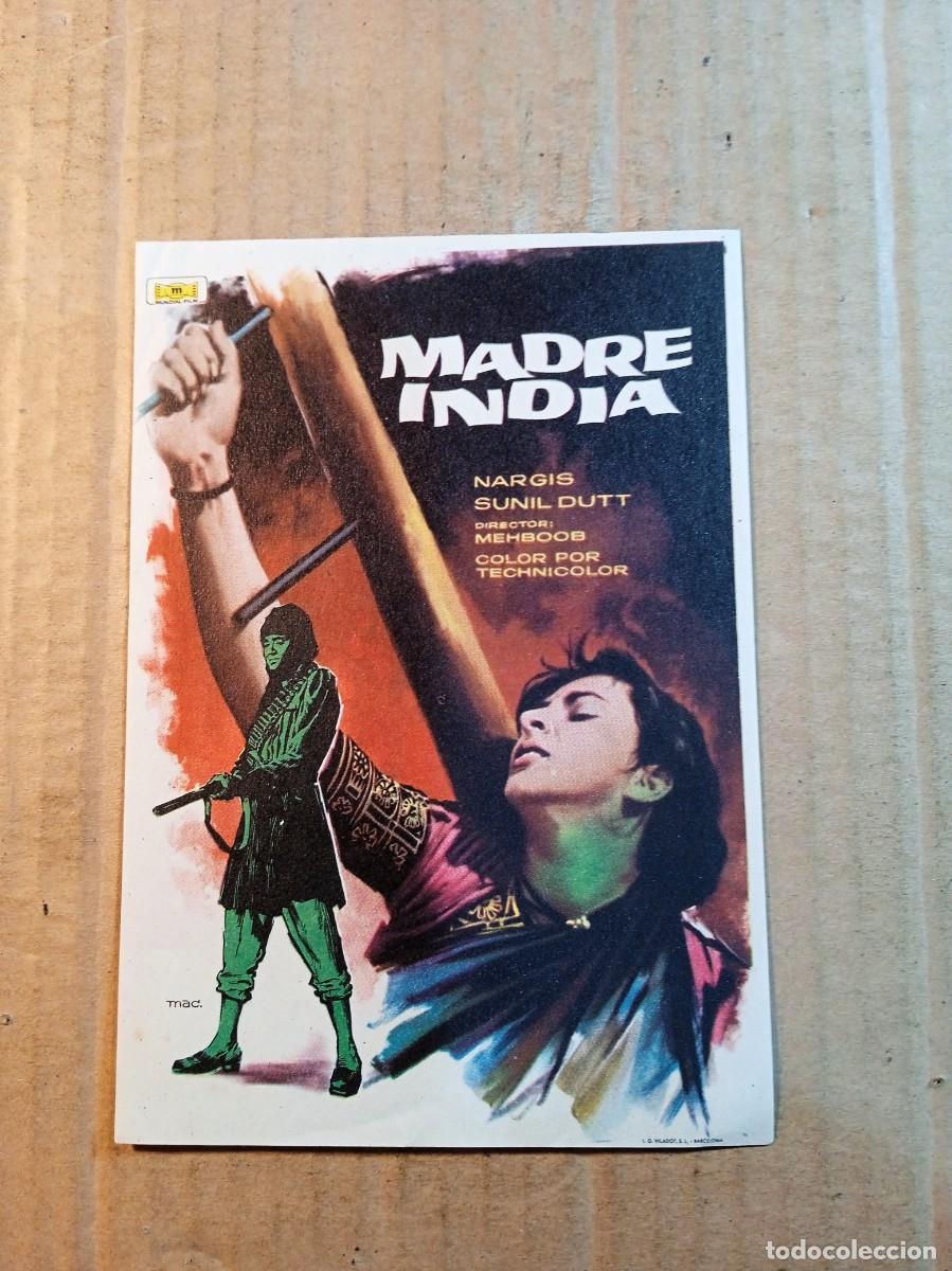 Cine: FOLLETO DE MANO SIN PUBLICIDAD MADRE INDIA