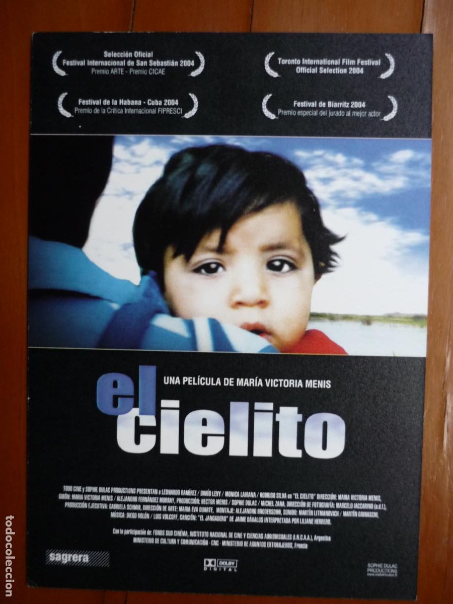 Cine: EL CIELITO - INVITACION FOLLETO MANO PREESTRENO - Mar&iacute;a Victoria Menis cine argentina