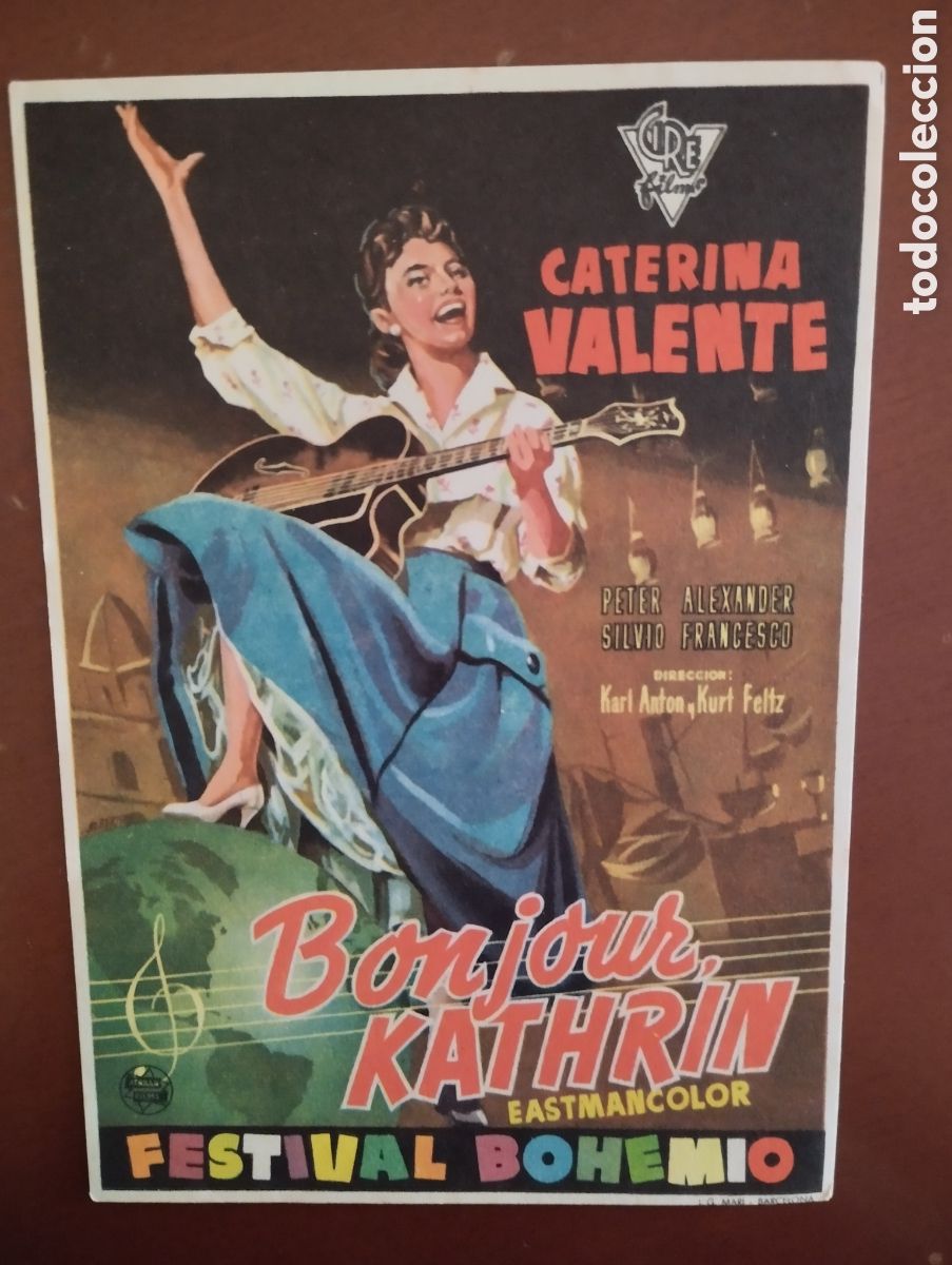 Cine: Folleto Programa de cine - BONJOUR KHATRIN
