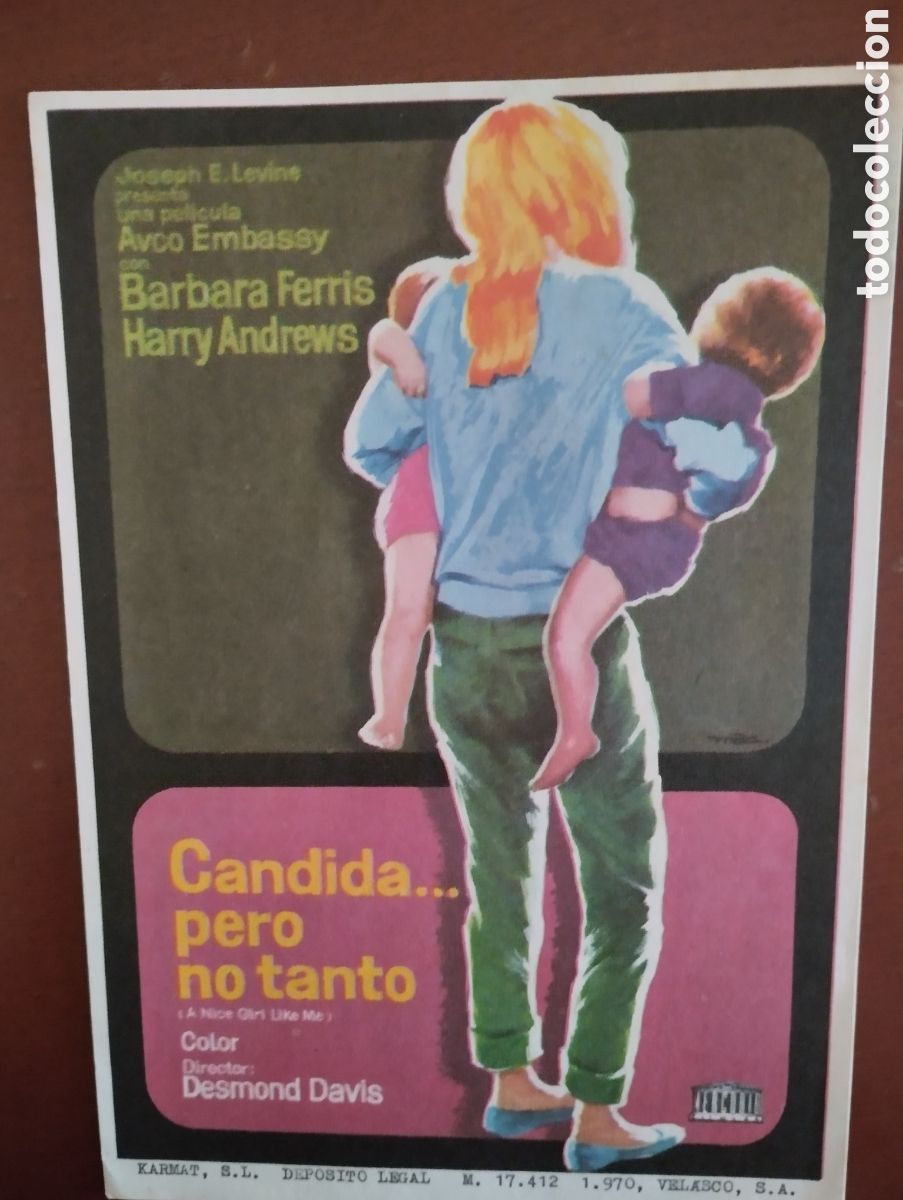 Cine: Folleto Programa de cine - CANDIDA PERO NO TANTO