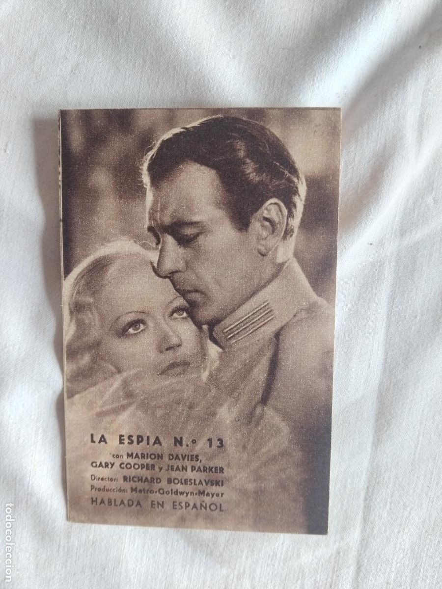Cine: PROGRAMA DE CINE CARTON LA ESPIA N&ordm; 13. CINEMA GAYARRE.