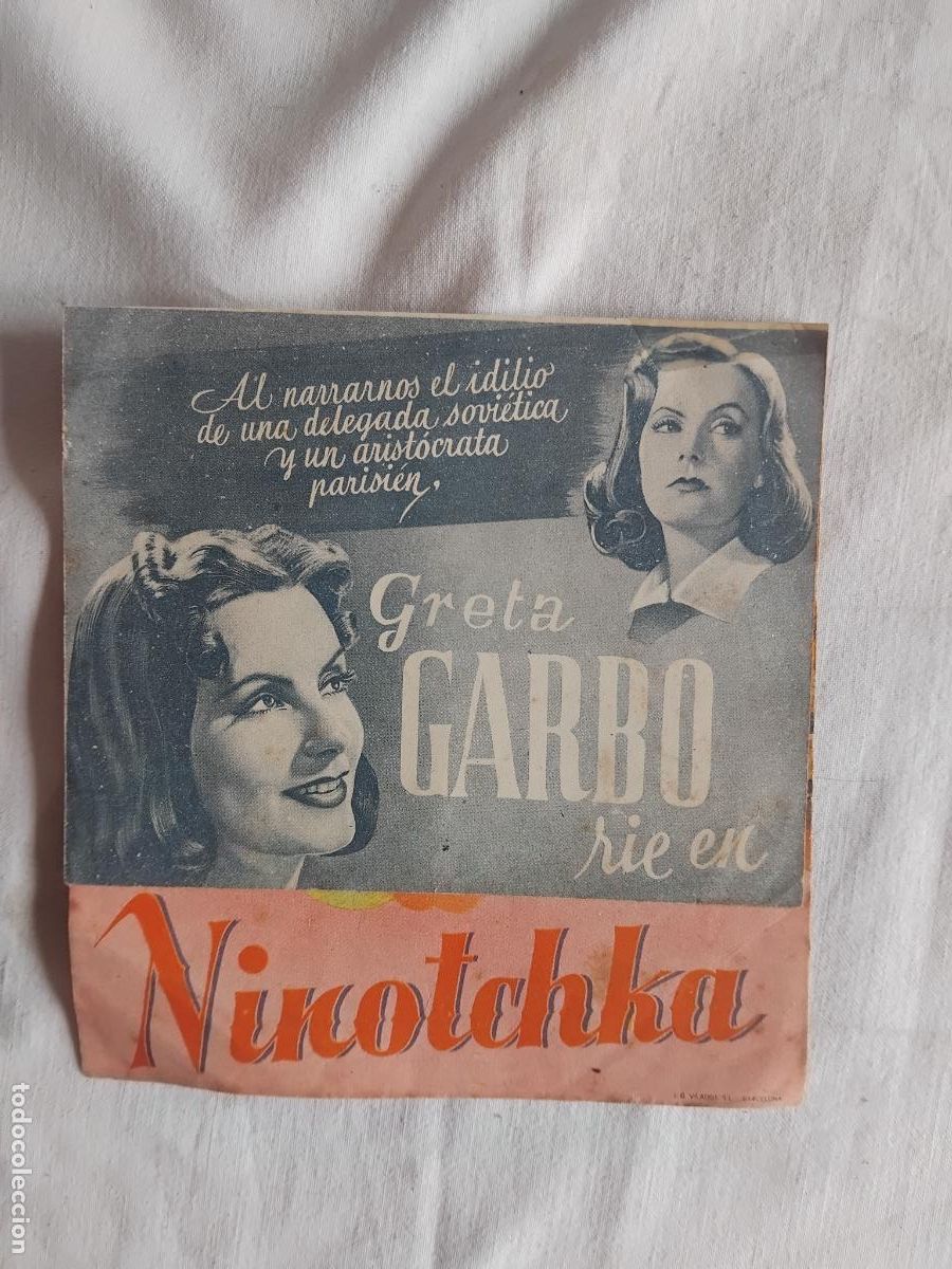 Cine: PROGRAMA DE CINE DOBLE MGM GRETA GARBO