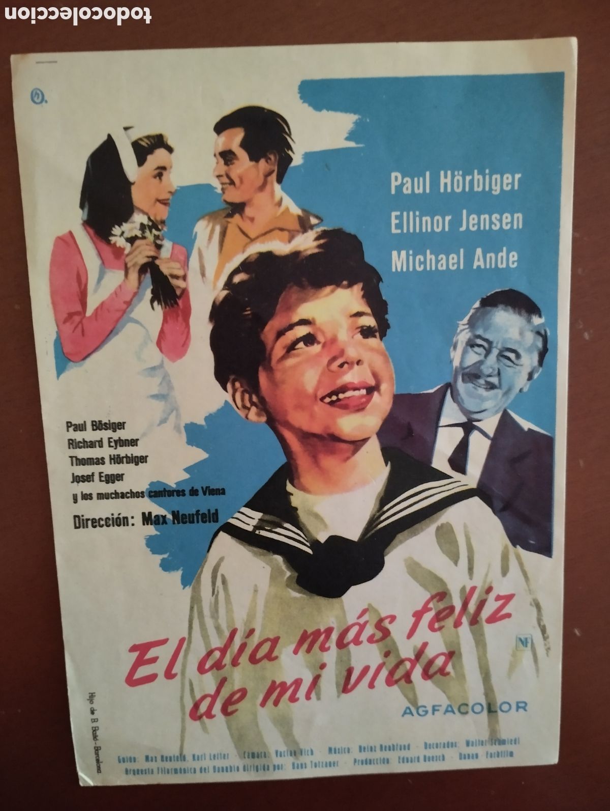 Cine: Folleto Programa de cine - EL DIA MAS FELIZ DE MI VIDA