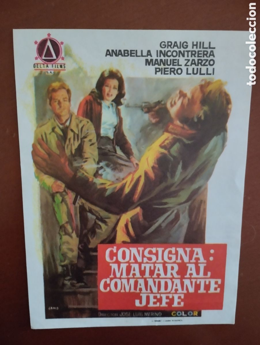 Cine: folleto Programa de cine - CONSIGNA MATAR AL COMANDANTE JEFE