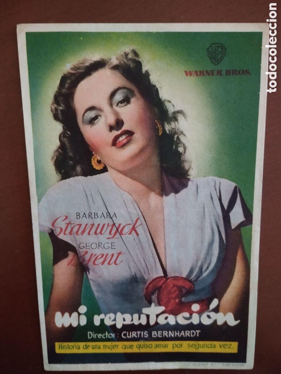 Cine: Folleto Programa de cine - MI REPUTACI&Oacute;N