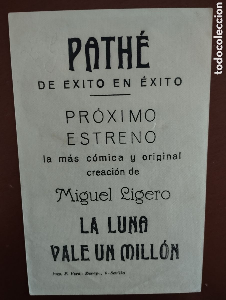 Cine: Folleto Programa de cine - LA LUNA VALE UN MILLON - Foto 2