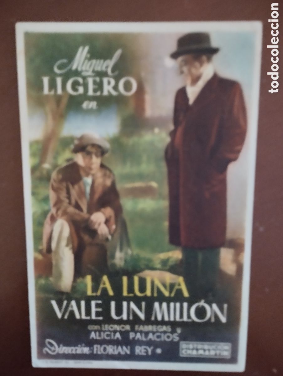 Cine: Folleto Programa de cine - LA LUNA VALE UN MILLON