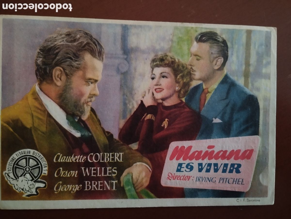 Cine: Folleto Programa de cine - MA&Ntilde;ANA ES VIVIR