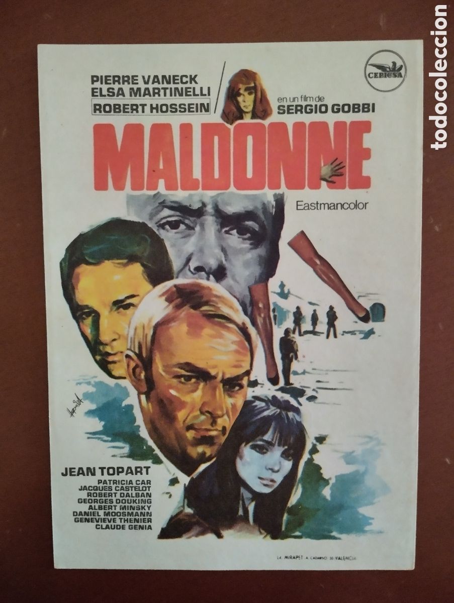 Cine: Folleto Programa de cine - MALDONNE
