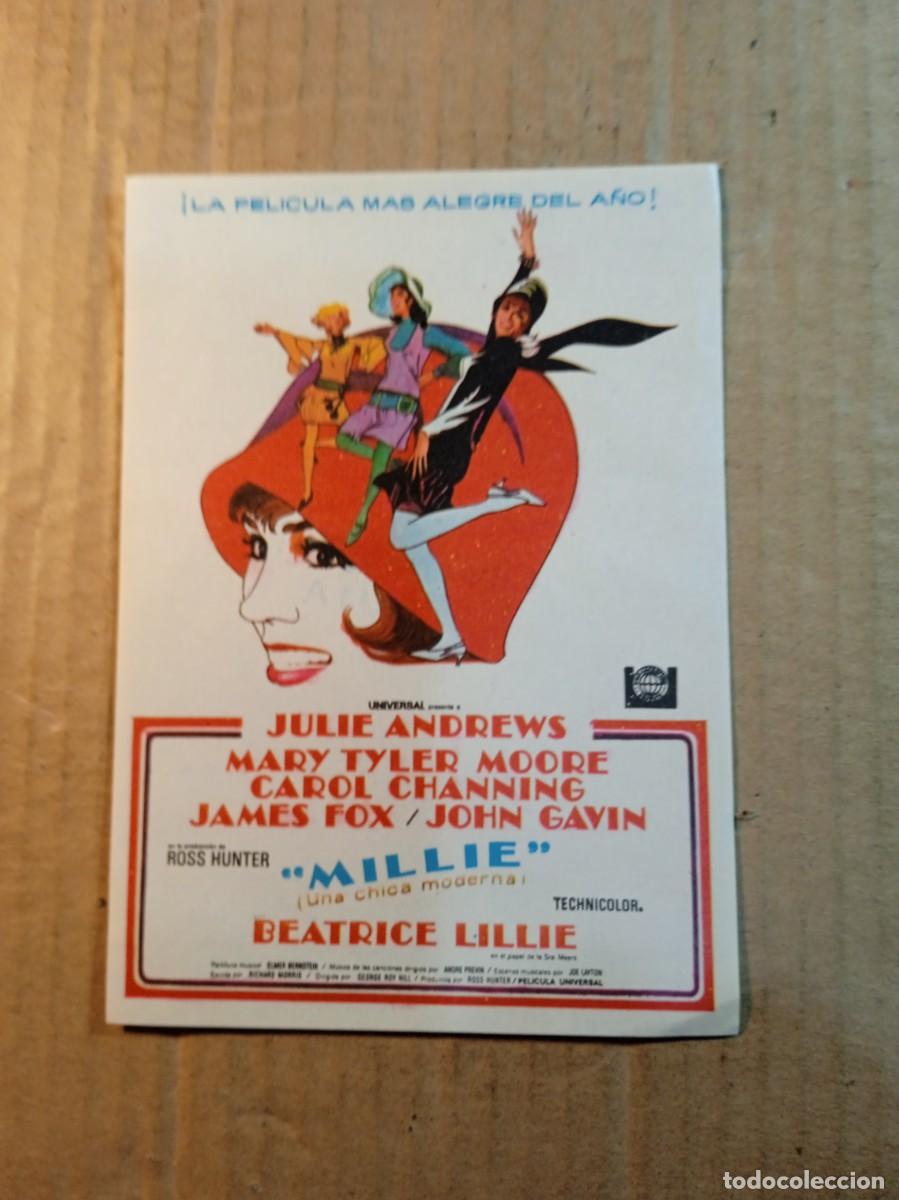 Cine: FOLLETO DE MANO SIN PUBLICIDAD MILLIE (UNA CHICA MODERNA)